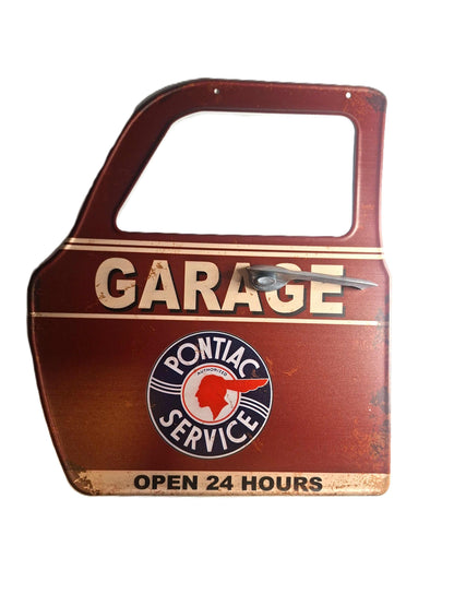 Plåtskylt Bildörr - Pontiac Garage