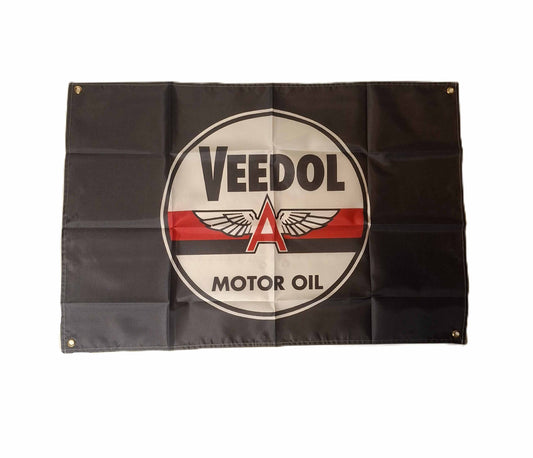 Flagga - Veedol, svart