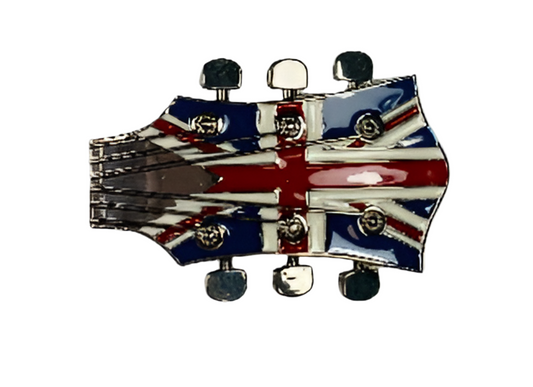 Buckle, Skärpspänne Gitarrhuvud Storbritannien