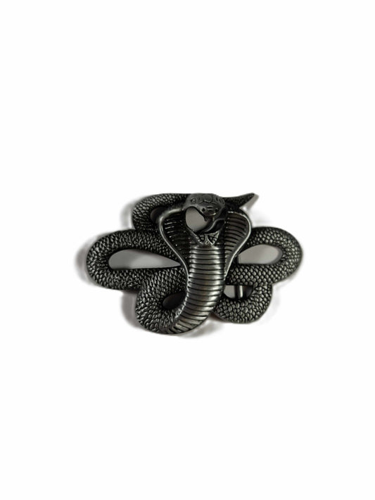Buckle / Skärpspänne - Slingrande silverkobra