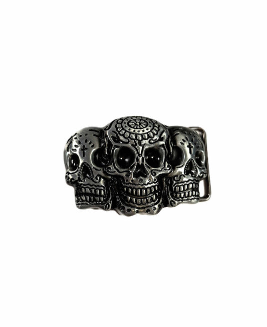 Buckle/ Skärpspänne - Dekorerade skallar