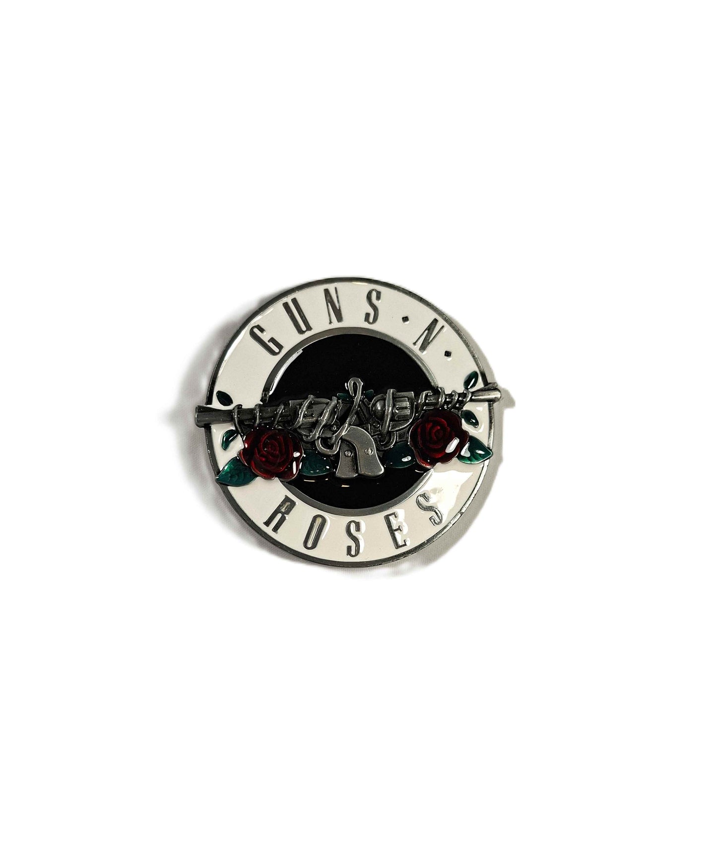Buckle/ Skärpspänne - Guns N Roses, Vit