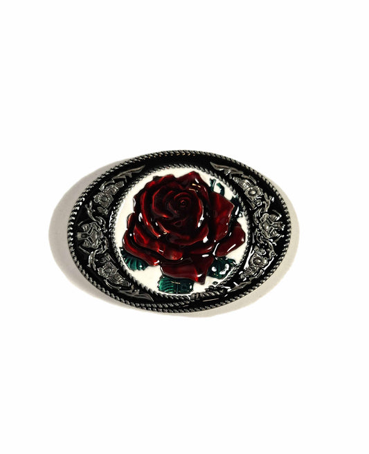 Buckle / Skärpspänne - Röd Ros