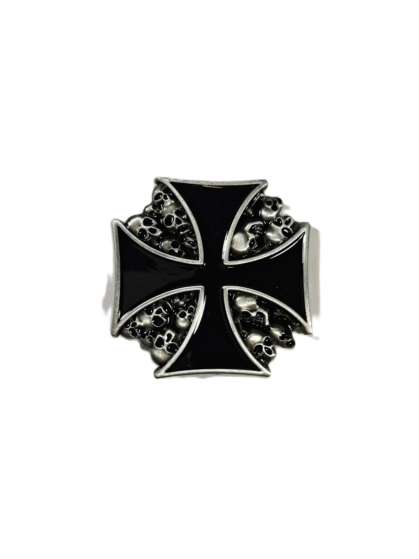 Buckle / Skärpspänne - Skallar och malteserkors