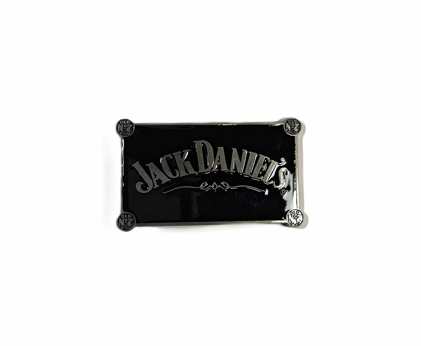 Buckle/ Skärpspänne - Jack Daniels, Blanksvart