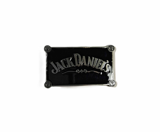 Buckle/ Skärpspänne - Jack Daniels, Blanksvart
