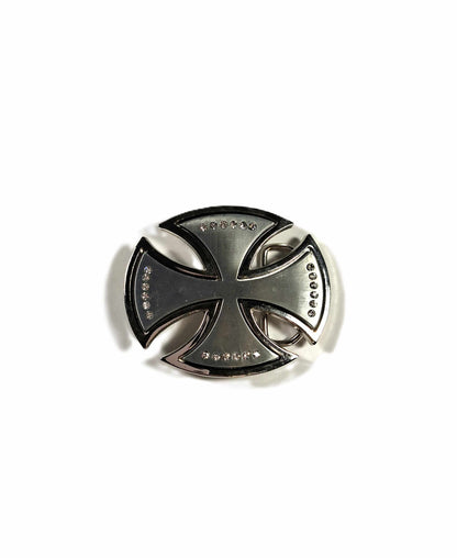 Buckle / Skärpspänne - Malteserkors, silverbling