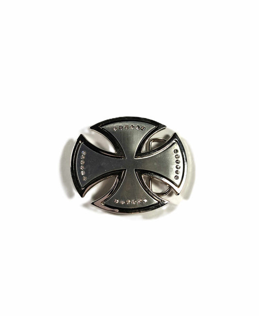 Buckle / Skärpspänne - Malteserkors, silverbling