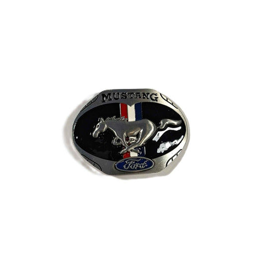 Buckle / Skärpspänne - Mustang, oval