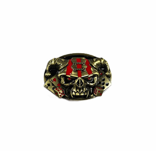 Buckle / Skärpspänne - Narr-skalle
