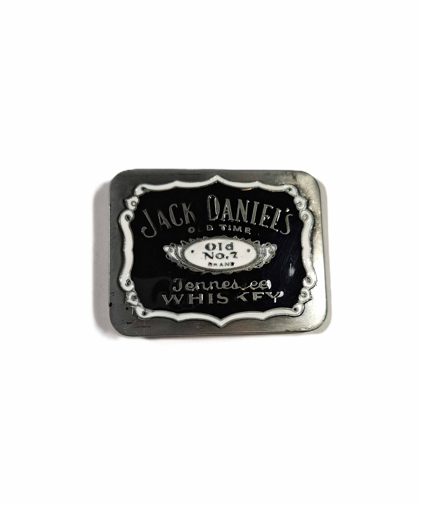Buckle / Skärpspänne - Jack Daniels, silverram