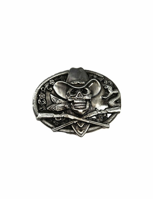 Buckle/ Skärpspänne - cowboy skull