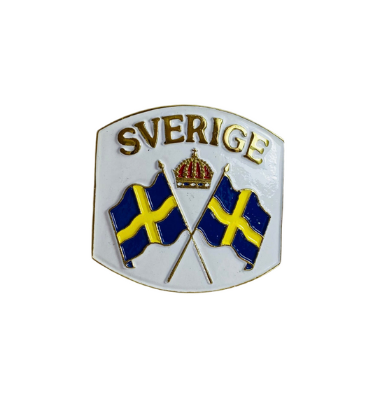 Buckle Svenska flaggan militär