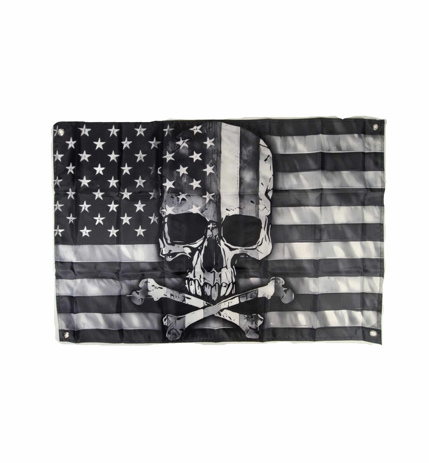 Flagga - Amerika pirat, svartvit