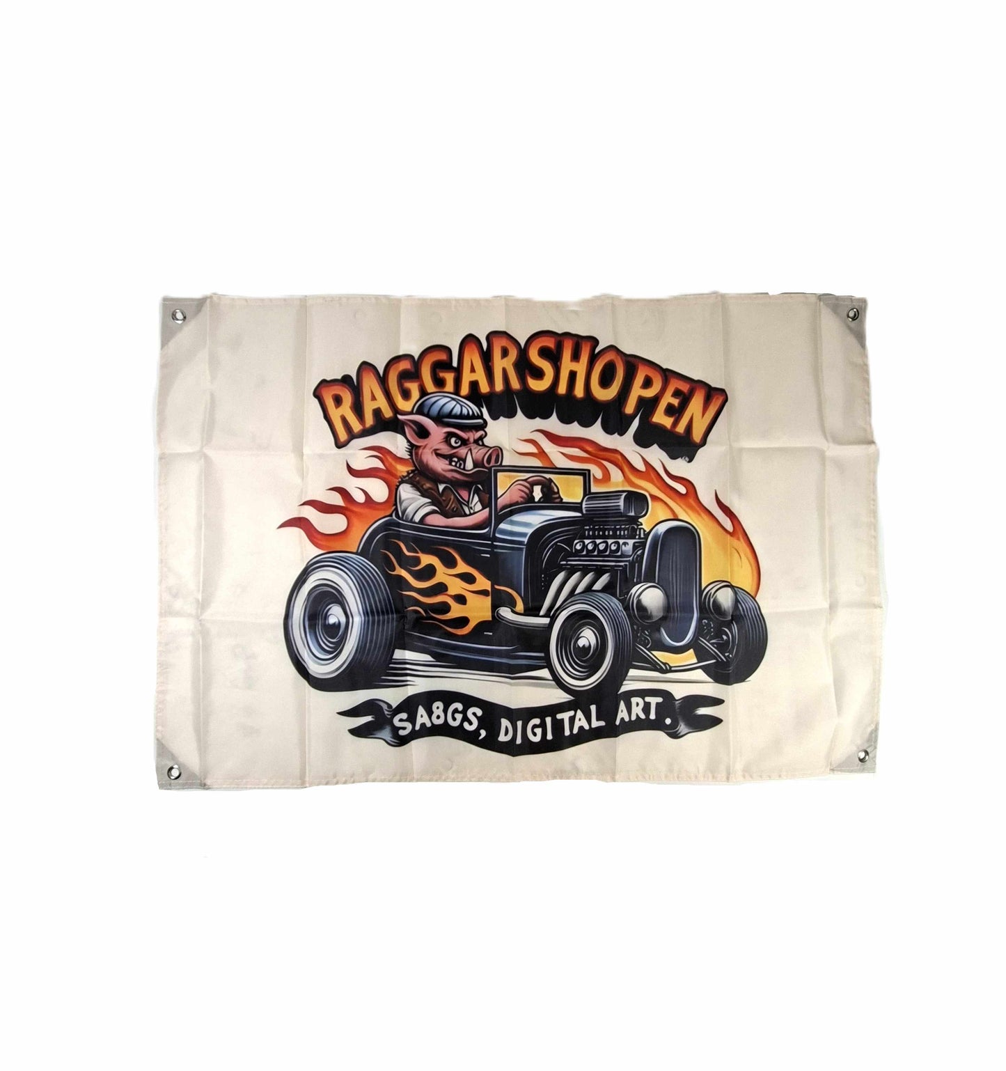 Flagga - Raggarsvin, Raggarshopen