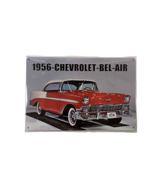 Plåtskylt 20*30 - 1956 Chevrolet bel air