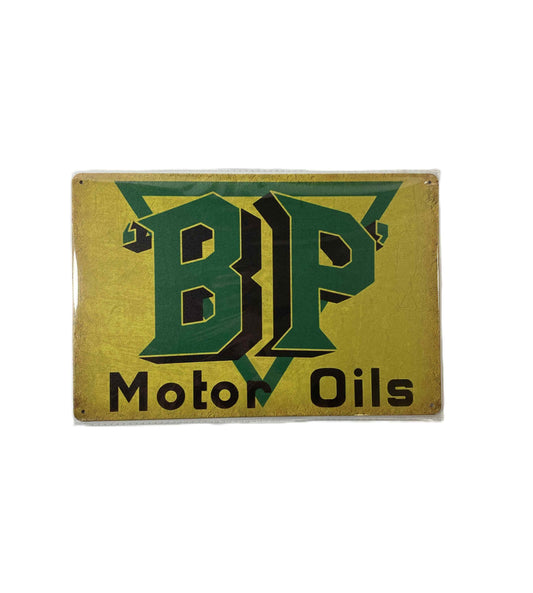 Plåtskylt 20*30 - BP motor oils triangel