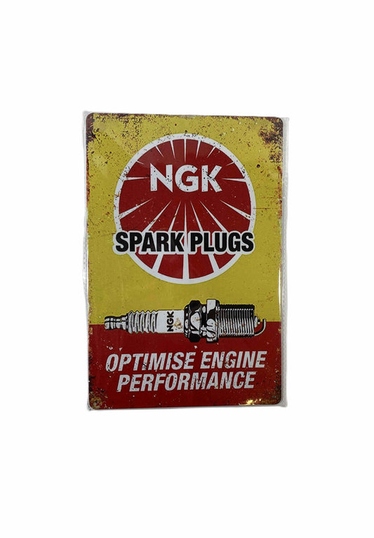 Plåtskylt 20*30 - NGK spark plugs Optimise