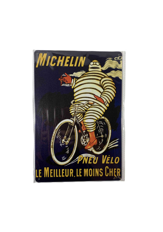 Plåtskylt 20*30 - Michelin Cyklar