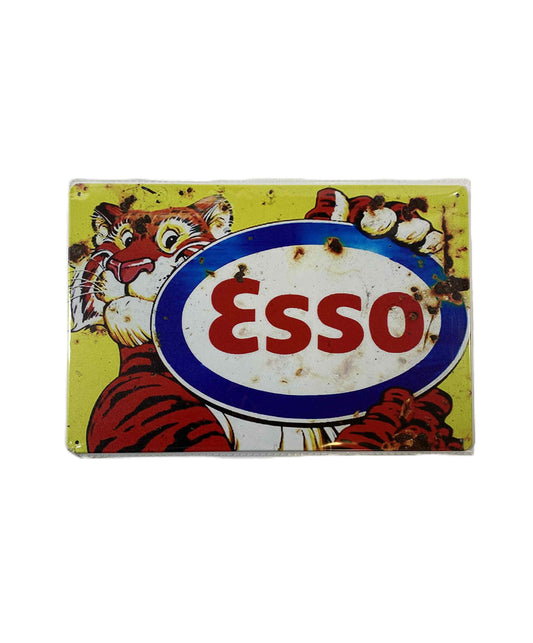 Plåtskylt 20*30 - Esso tiger, Oval