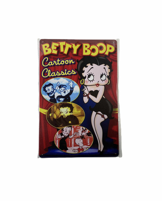 Plåtskylt 20*30 - Betty Boop Cartoon Classics