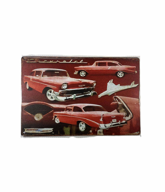 Plåtskylt 20*30 - Chevrolet röd