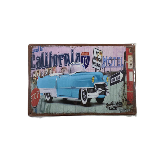 Plåtskylt 20*30 - California Motel
