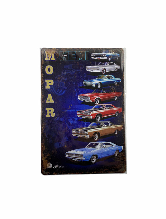 Plåtskylt 20*30 - Mopar, HEMI