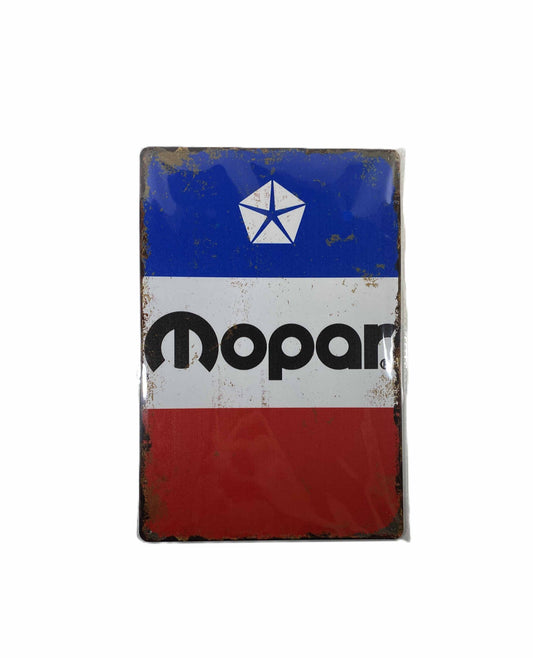 Plåtskylt 20*30 - Mopar, Trefärgad