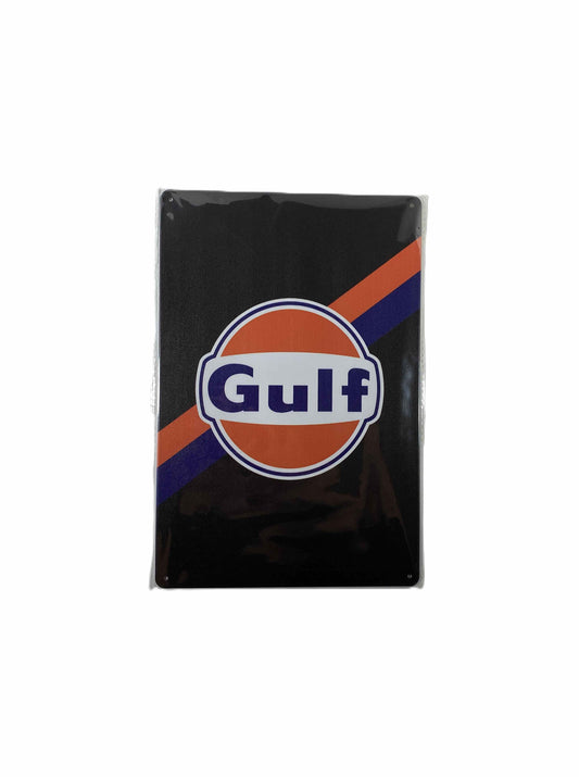 Plåtskylt 20*30 - Gulf, Svart