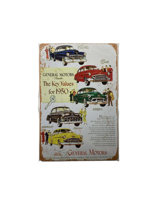 Plåtskylt 20*30 - General Motors