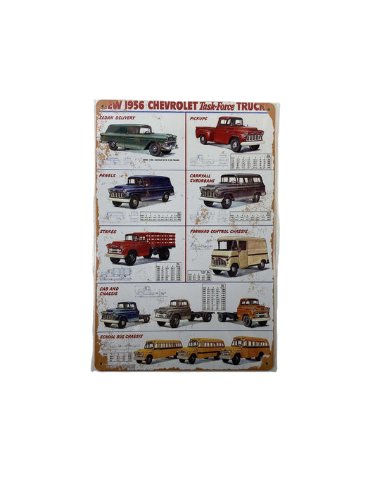 Plåtskylt 20*30- Chevrolet Task-force