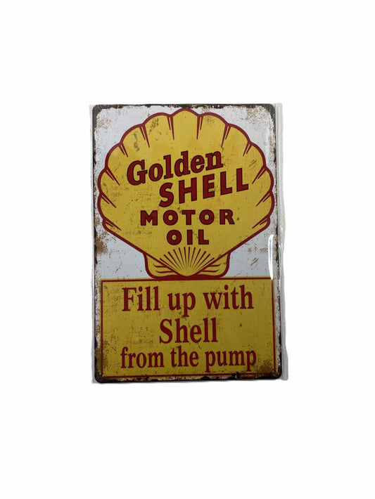 Plåtskylt 20*30 - Shell, Fill up