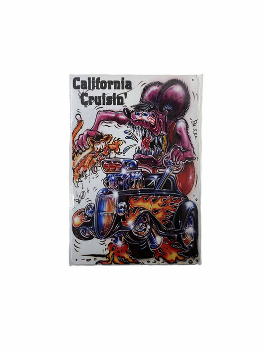 Plåtskylt 20*30 - Ratfink, California Cruisin