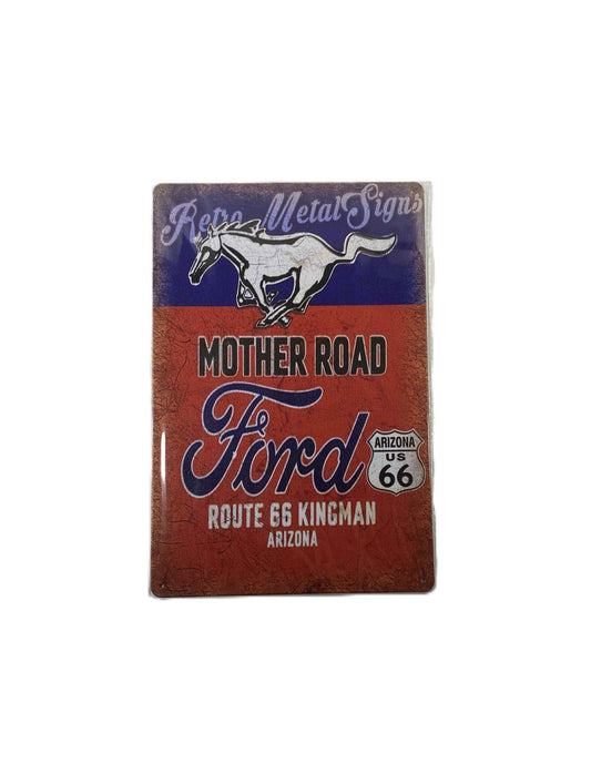 Plåtskylt 20*30 - Mother road, Ford