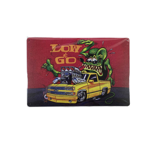 Plåtskylt 20* 30 - Ratfink, Low Go