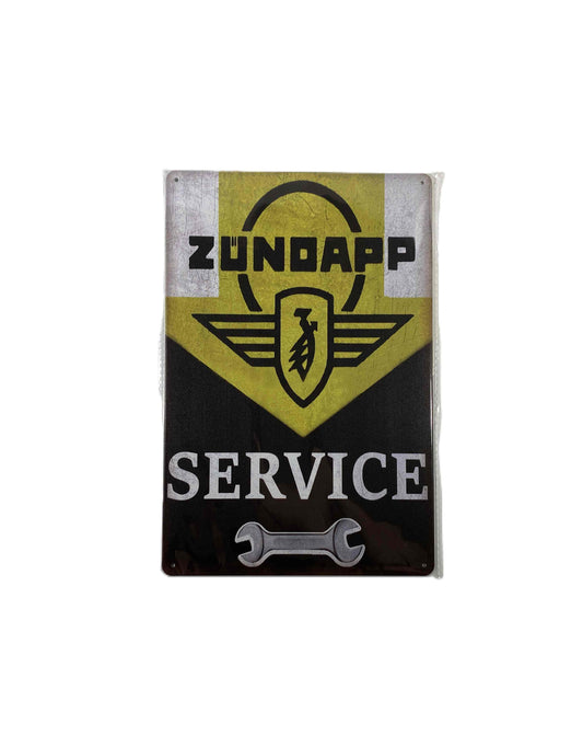 Plåtskylt 20*30 - Zundapp service