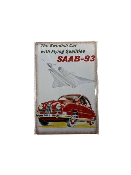Plåtskylt 20*30 - SAAB -93
