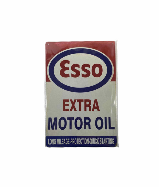 Plåtskylt 20*30 - Esso extra, Quick starting