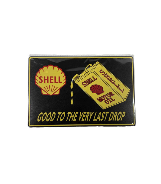 Plåtskylt 20*30 - Shell, Last Drop