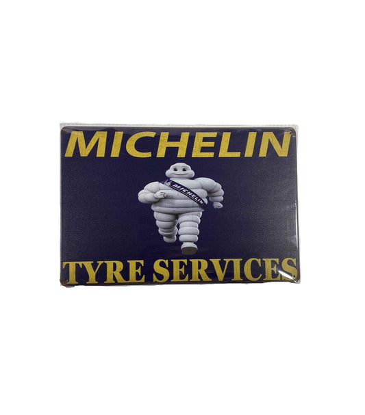 Plåtskylt 20*30 - Michelin tyre, blå