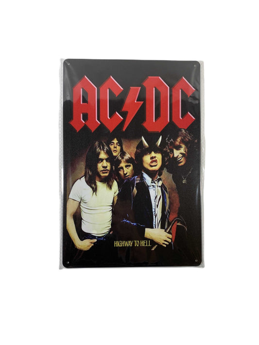 Plåtskylt 20*30 - ACDC, Highway to hell