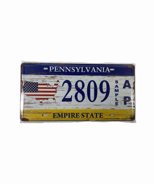 Nr Plåtskylt 30*15 - Pennsylvania 2809