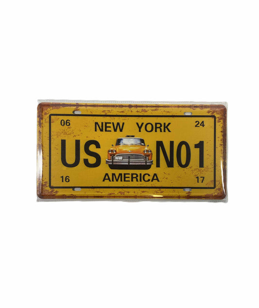 Nr Plåtskylt 30*15 - New York  US