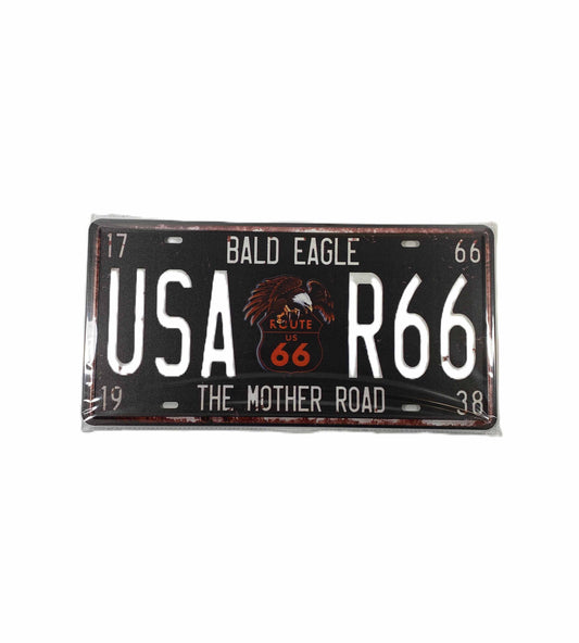 Nr Plåtskylt 30*15 - USA R66 Bald Eagle