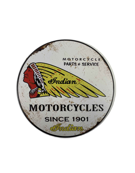 Rund skylt 30cm - Indian Motorcycles