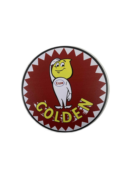 Rund skult 30cm - Golden Esso