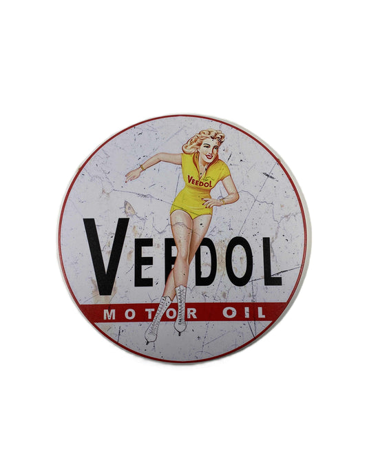 Rund skylt 30cm - Veedol motoroil