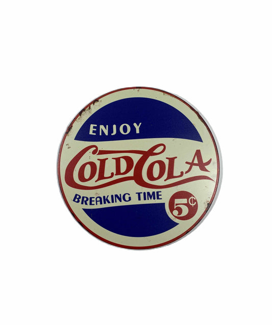 Rund skylt 30cm- Cold Cola