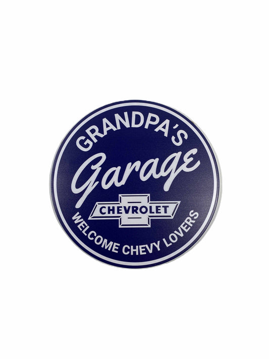 Rund skylt 30cm - Grandpa's Garage